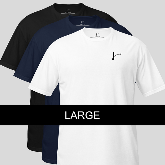 Jogilby Basic T Shirt 3 Pack - Size Large